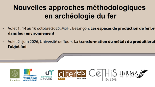 [Appel à communication] Nouvelles approches méthodologiques en archéologie du fer